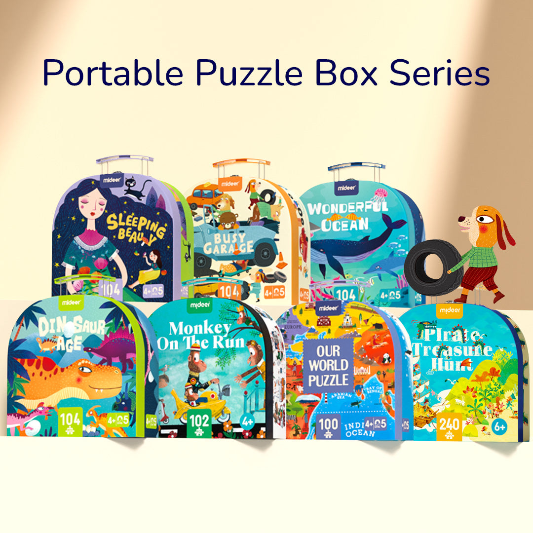 Mideer Portable Puzzle Box: Our World 100P