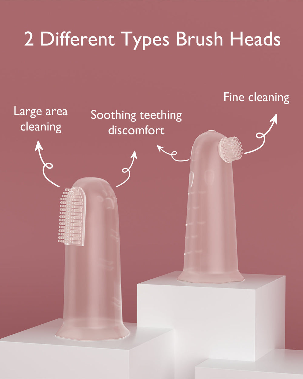 Momcozy Baby Oral Cleaner - Finger Toothbrush (2 pcs)