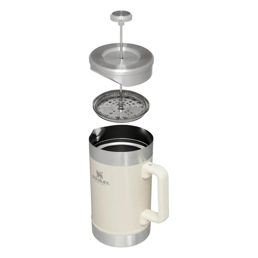 Stanley Classic Stay Hot French Press | 1.4L - Cream Gloss Stanley Classic Stay Hot French Press | 1.4L - Cream Gloss
