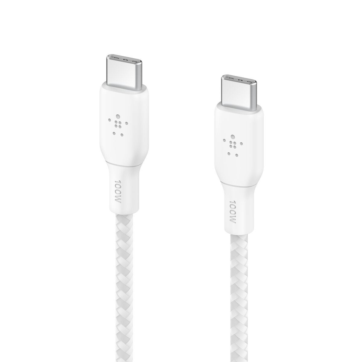 Belkin BoostCharge Braided USB-C to USB-C Cable 100W 2m - White