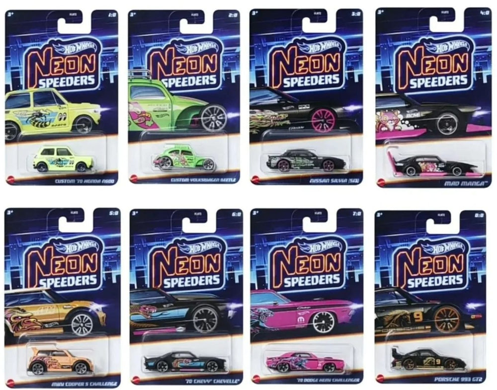 Hot Wheels Neon Speeders HLH72 – 1:64 Die-Cast Neon Race Car