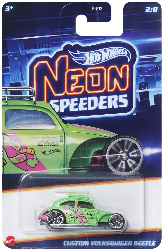 Hot Wheels Neon Speeders HLH72 – 1:64 Die-Cast Neon Race Car