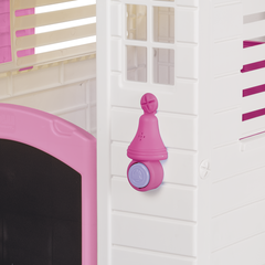 DOLU Garden Playhouse with Fence - Pink