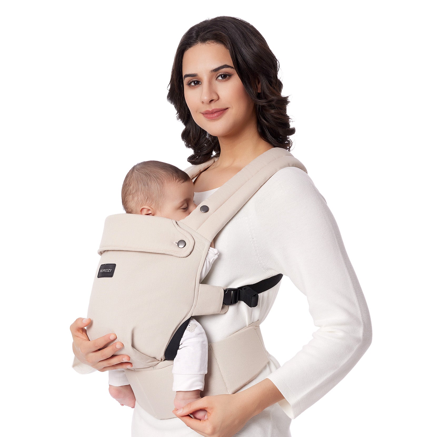 Momcozy Baby Carrier (Khaki, 3 Months+) Slings
