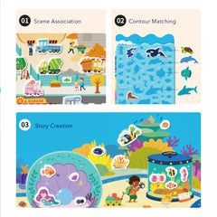 Mideer Reusable Jelly Sticker: The Bustling Traffic