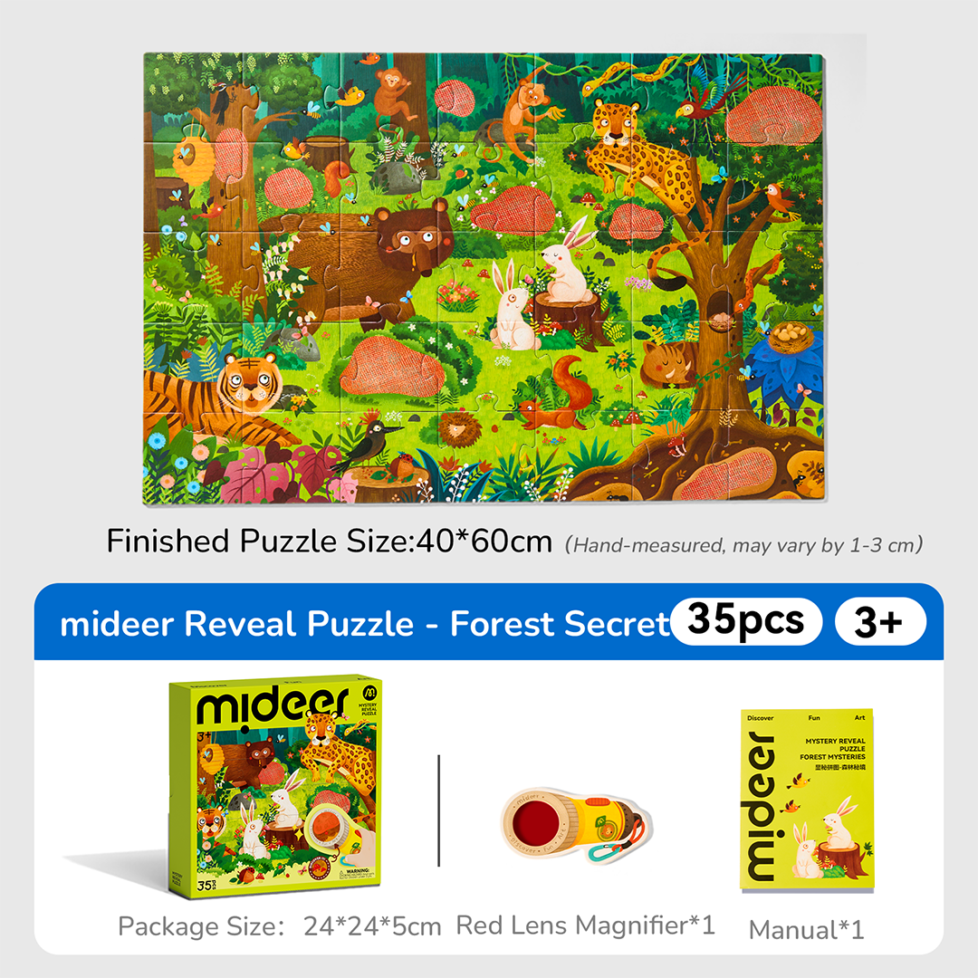 Mideer Mystery Reveal Puzzle - Forest Mysteries 35PCS