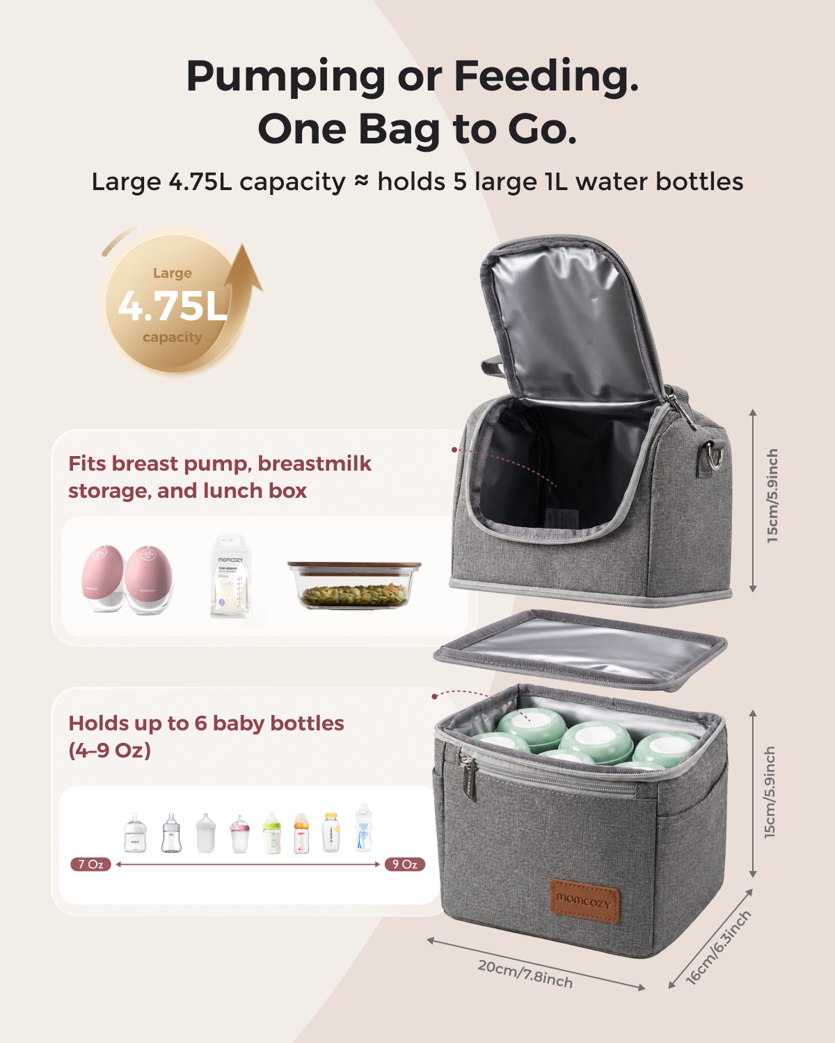 Multi-Function Breastmilk Cooler Bag