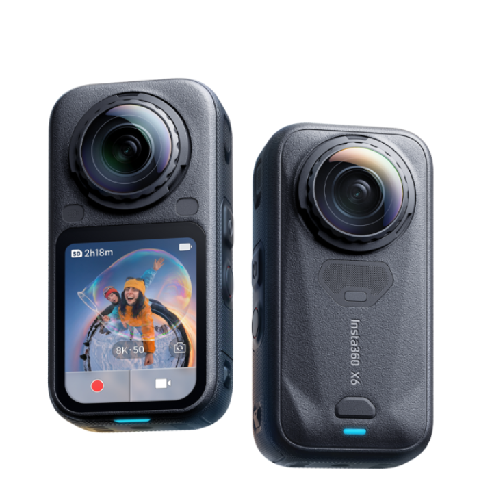 Insta360 X6 360° Camera Essentials Bundle – 8K 1-Inch Dual Sensors