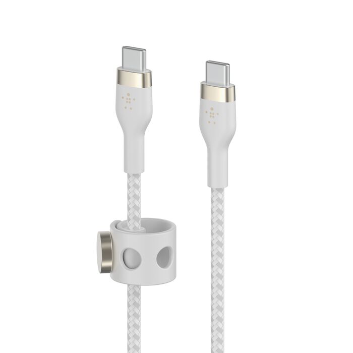 Belkin BoostCharge Pro Flex USB-C to USB-C Cable 60W 1M - White