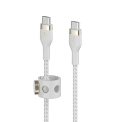 Belkin BoostCharge Pro Flex USB-C to USB-C Cable 60W 2M - White