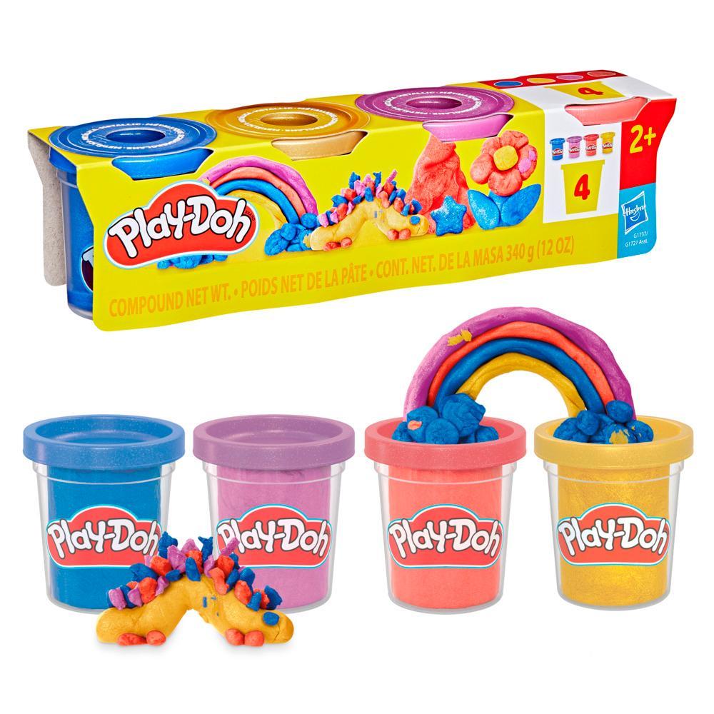 Play-Doh 4 Pack Metallic Shine Compound Play-Doh 4 Pack Metallic Shine Compound