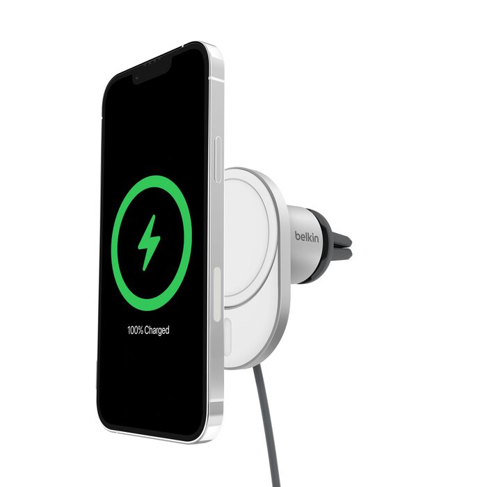 Belkin BoostCharge Pro Magnetic Wireless Car Charger with Qi2 15W - White