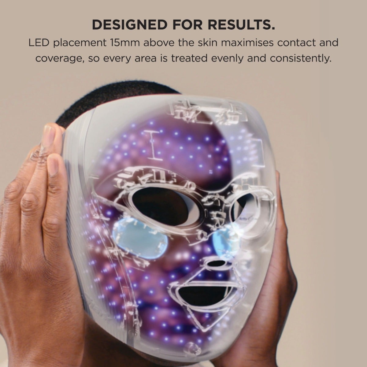 Shark CryoGlow Under-Eye Cooling & LED Face Mask FW312ME - Blue Frost