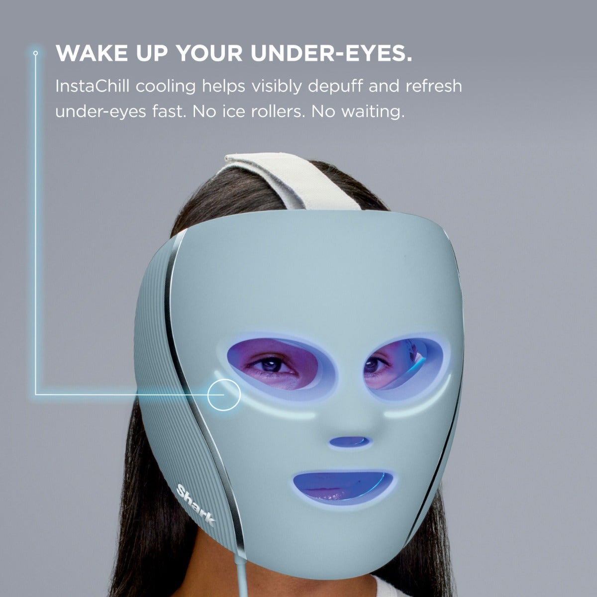 Shark CryoGlow Under-Eye Cooling & LED Face Mask FW312ME - Blue Frost