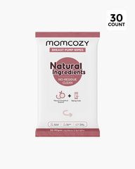 Momcozy Natural Breast Pump Wipes - 30 Count