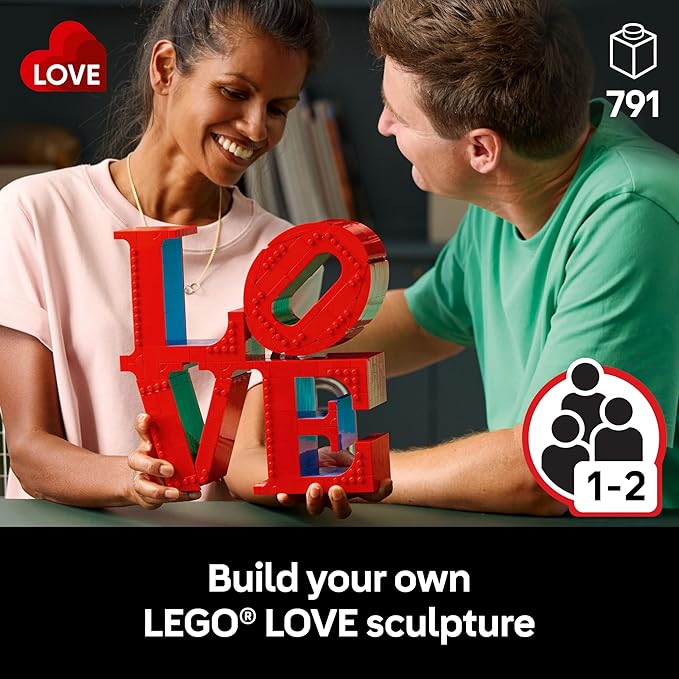 LEGO Art Love Collectible Building Set - DIY Kit for Adults, Ages 18+