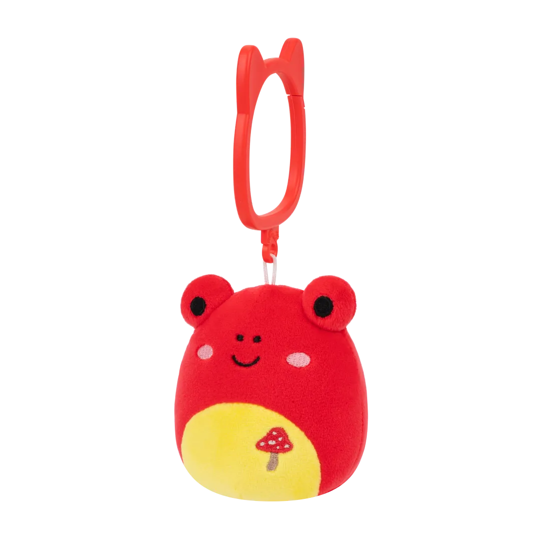 Squishmallows Clip-On Obu Red Tropical Frog