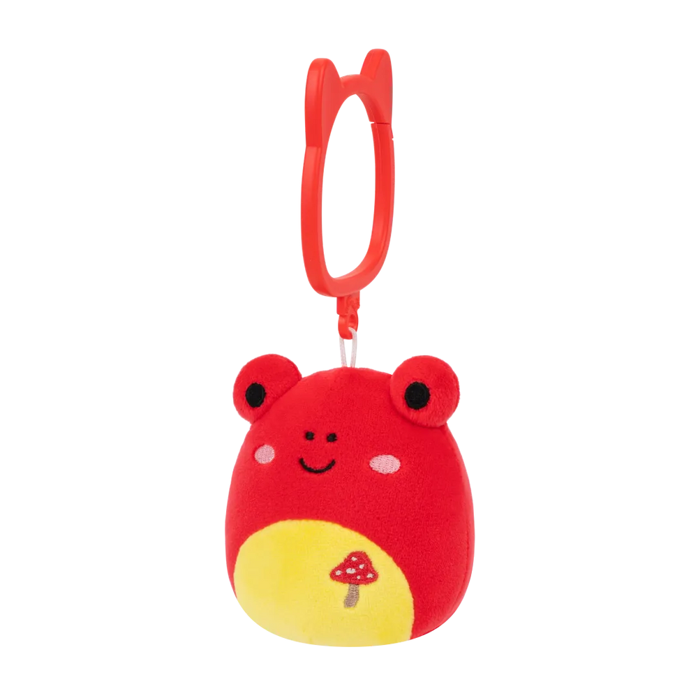 Squishmallows Clip-On Obu Red Tropical Frog