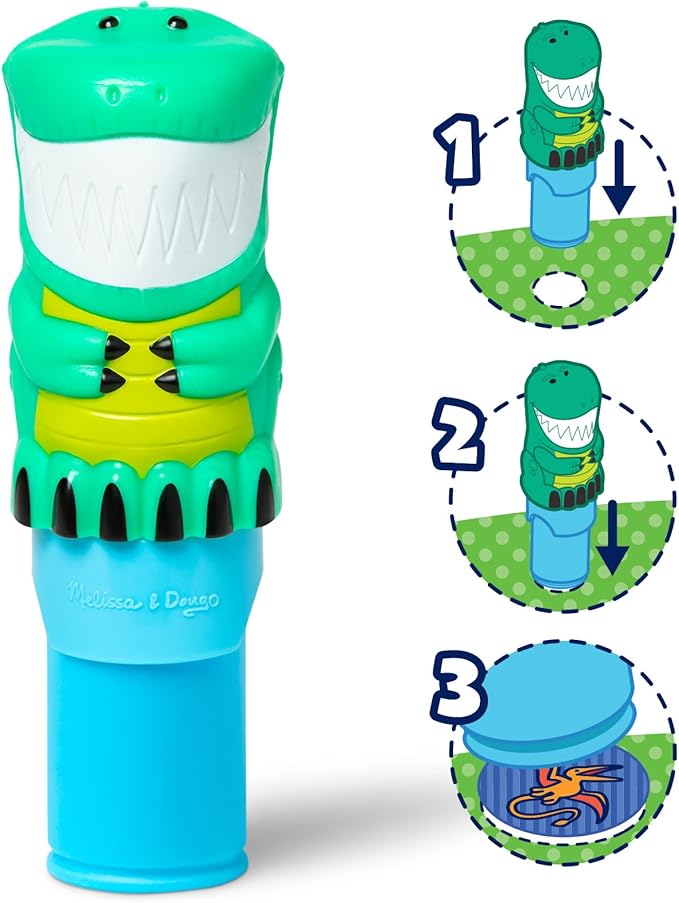 Melissa & Doug Sticker Wow!™ 24-Page Activity Pad and Sticker Stamper - Dinosaur