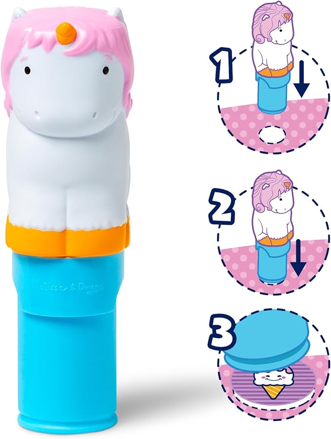 Melissa & Doug Sticker Wow!™ 24-Page Activity Pad and Sticker Stamper - Unicorn