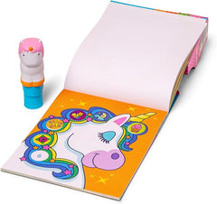 Melissa & Doug Sticker Wow!™ 24-Page Activity Pad and Sticker Stamper - Unicorn