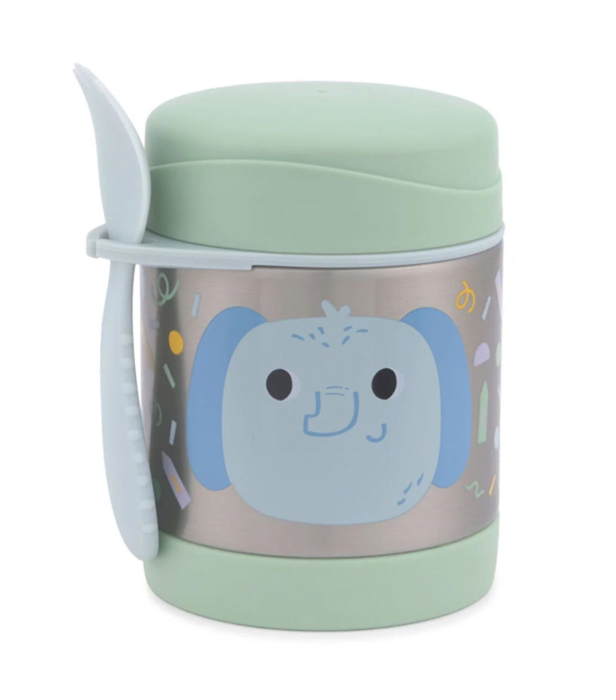 Skip Hop Besties Squad Insulated Food Jar - Emmett Elephant detail