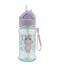 Skip Hop Besties Squad Tritan Straw Bottle - Uma Unicorn side view