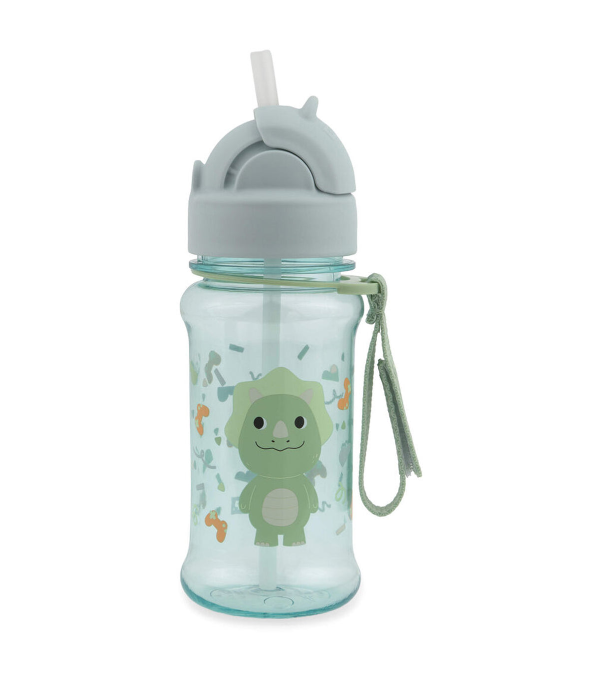 Skip Hop Besties Squad Tritan Straw Bottle - Dex Dino side view