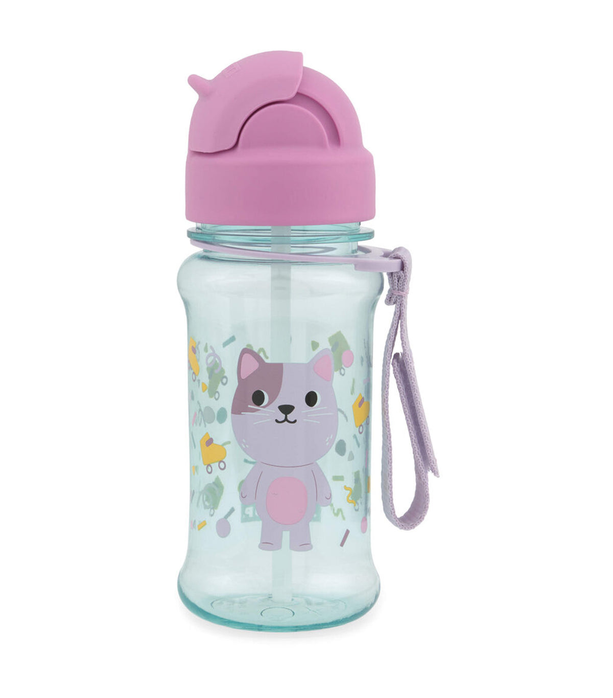 Skip Hop Besties Squad Tritan Straw Bottle - Cleo Cat