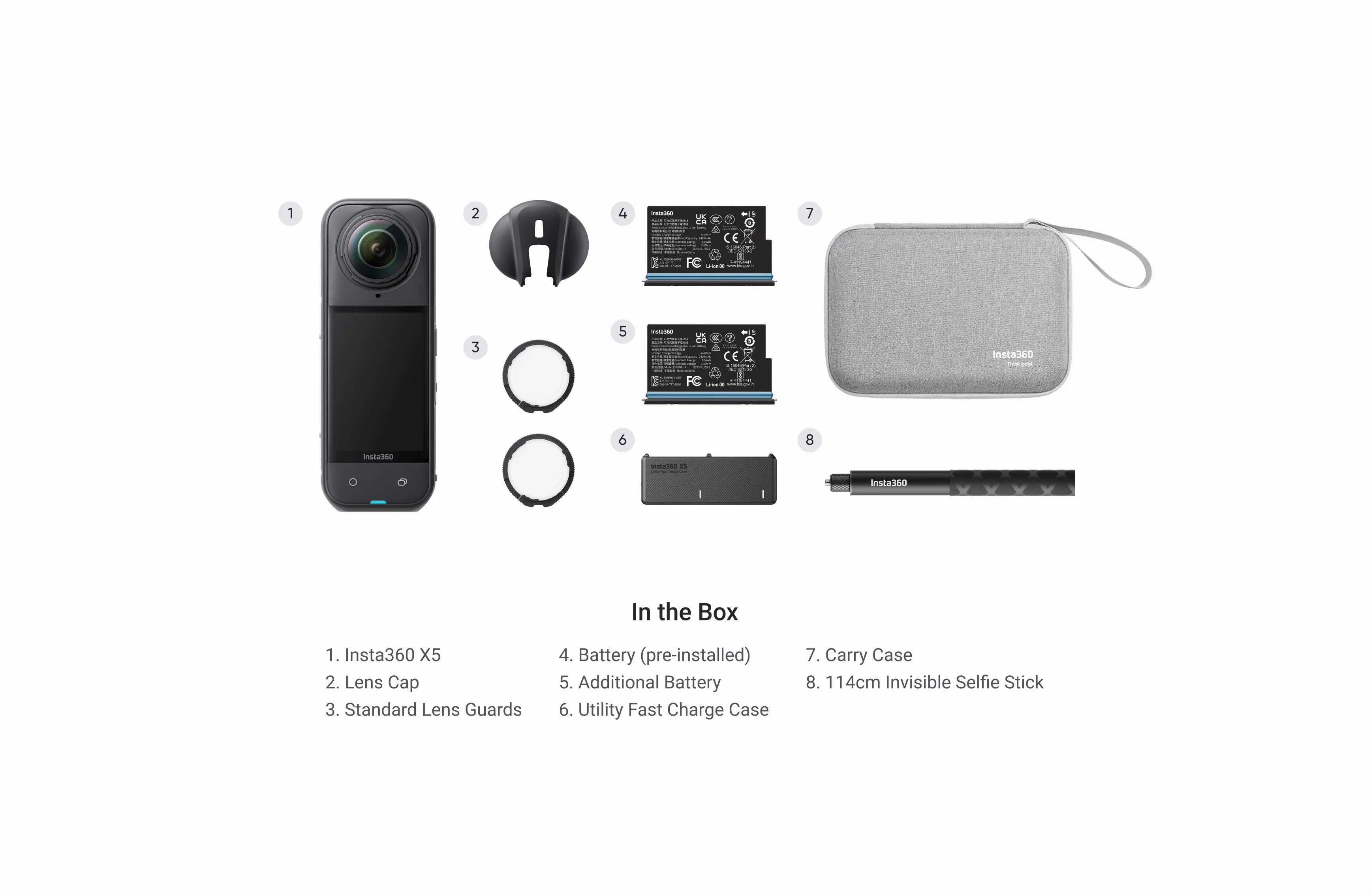 Insta360 X5 360 Camera - Essentials Bundle Insta360 X5 360 Camera - Essentials Bundle
