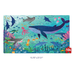 Mideer Portable Puzzle Box: Wonderful Ocean 104P