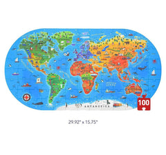 Mideer Portable Puzzle Box: Our World 100P