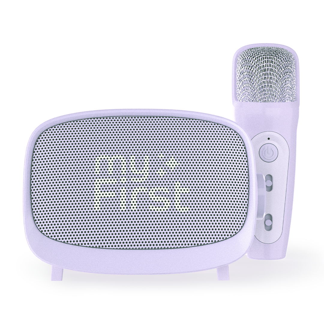 myFirst Voice 2 kids karaoke speaker with wireless mic, Purple