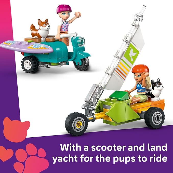 LEGO Friends Surfing Dogs and Scooter Adventure