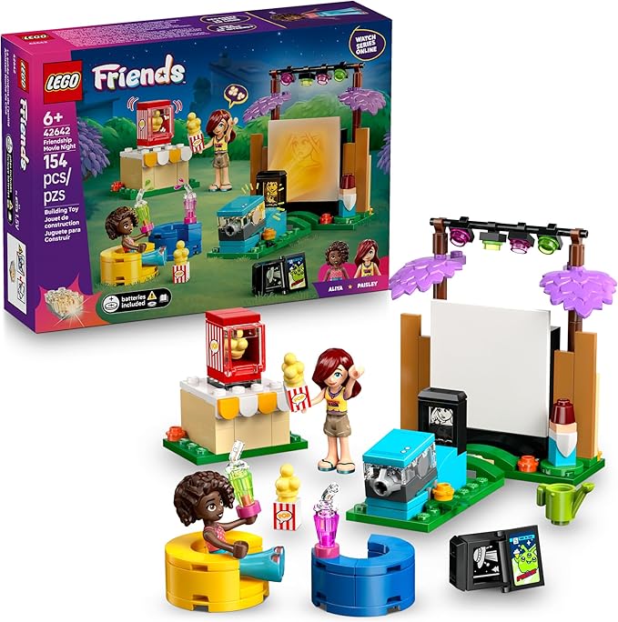 LEGO Friends Friendship Movie Night Pretend Play Building Toy