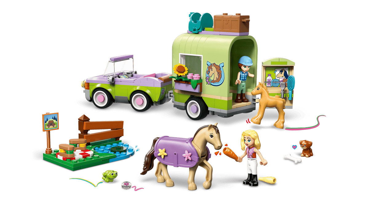 Horse & Baby Foal Trailer