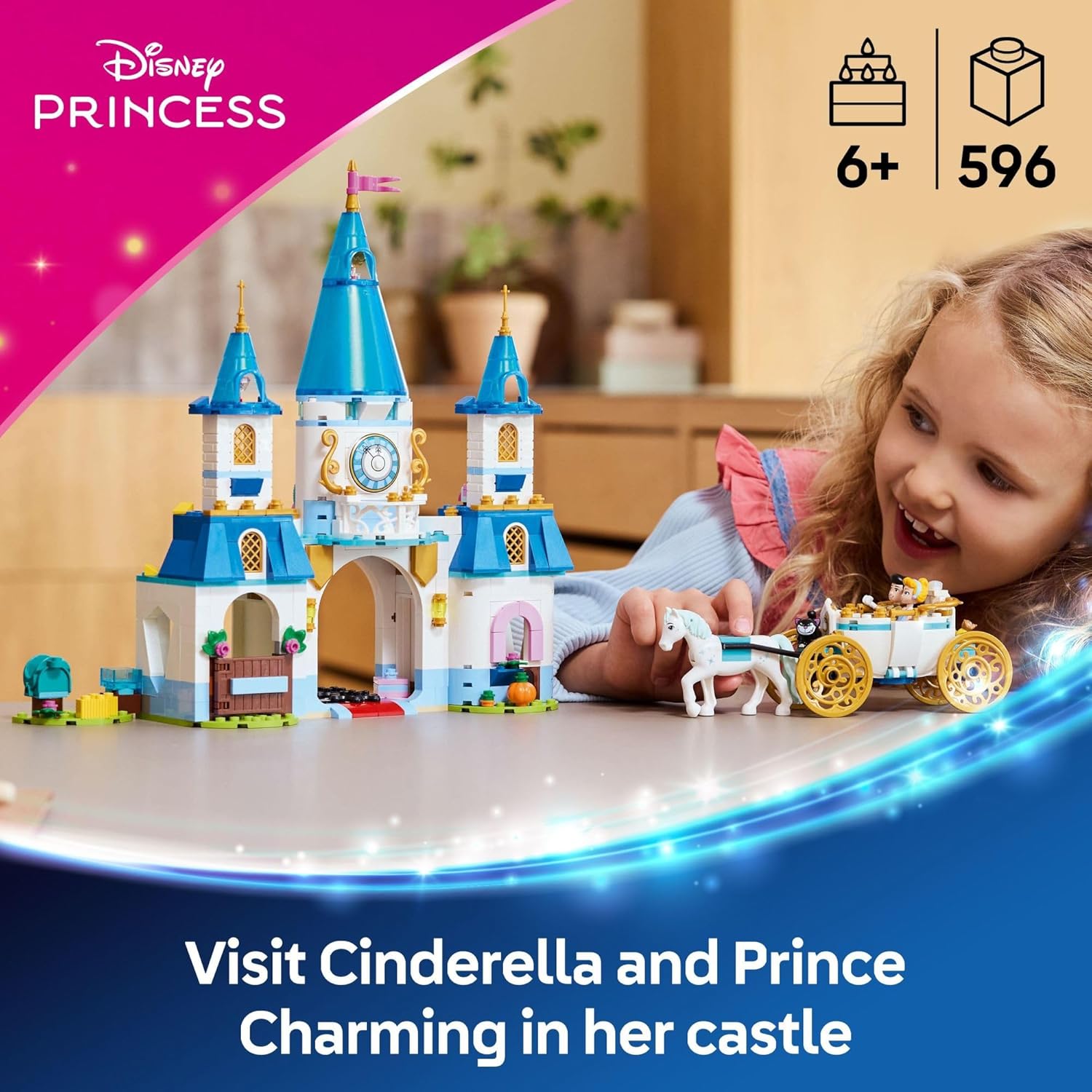 LEGO Disney Princess Cinderella's Castle & Horse Carriage Playset