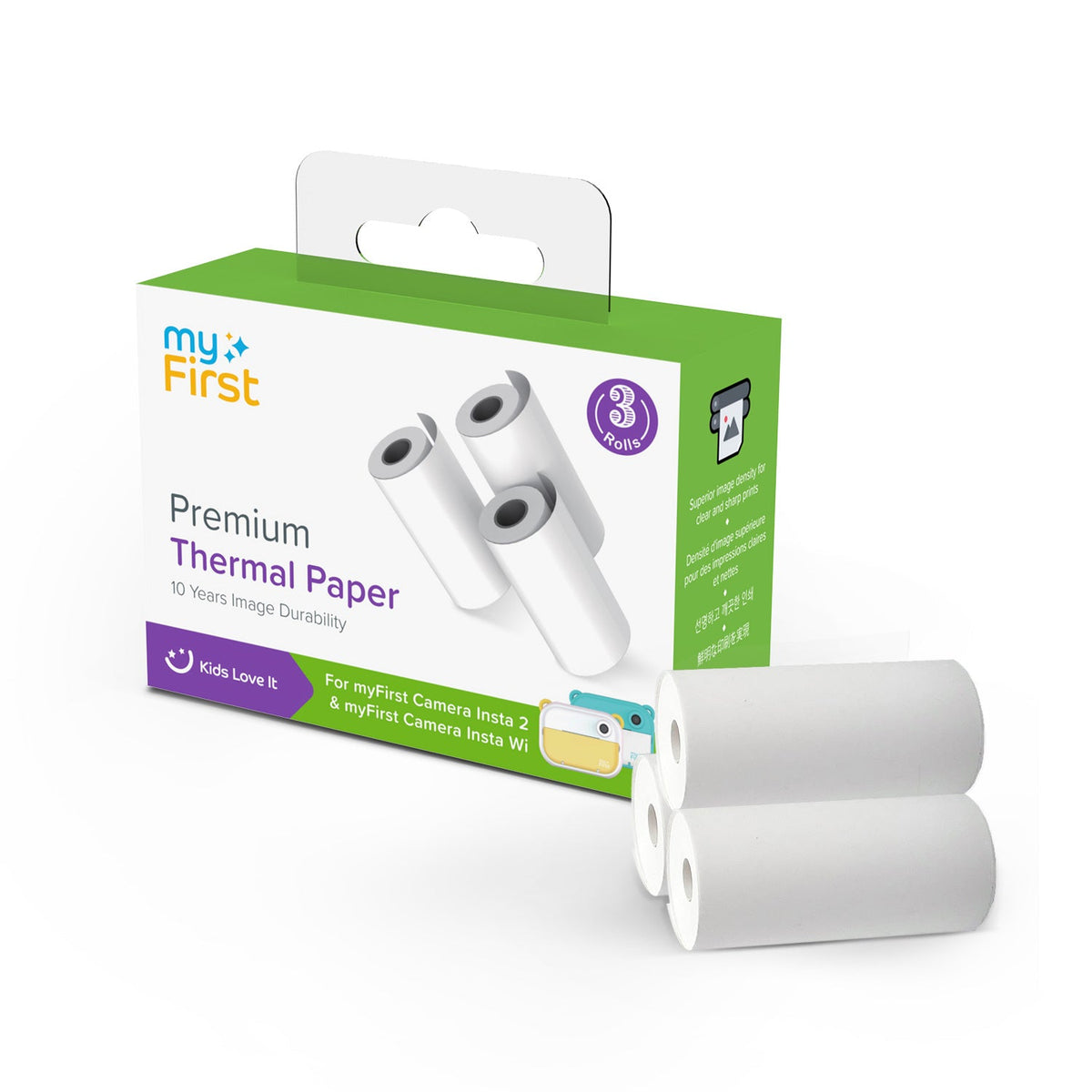 myFirst thermal paper refill rolls for Insta 2, Insta Wi and Insta 20