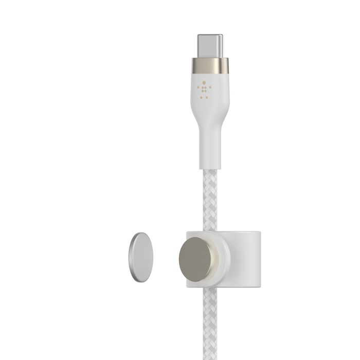 BELKIN BOOSTCHARGE PRO FLEX USB-C BRAIDED TO LIGHTNING 1M - WHITE