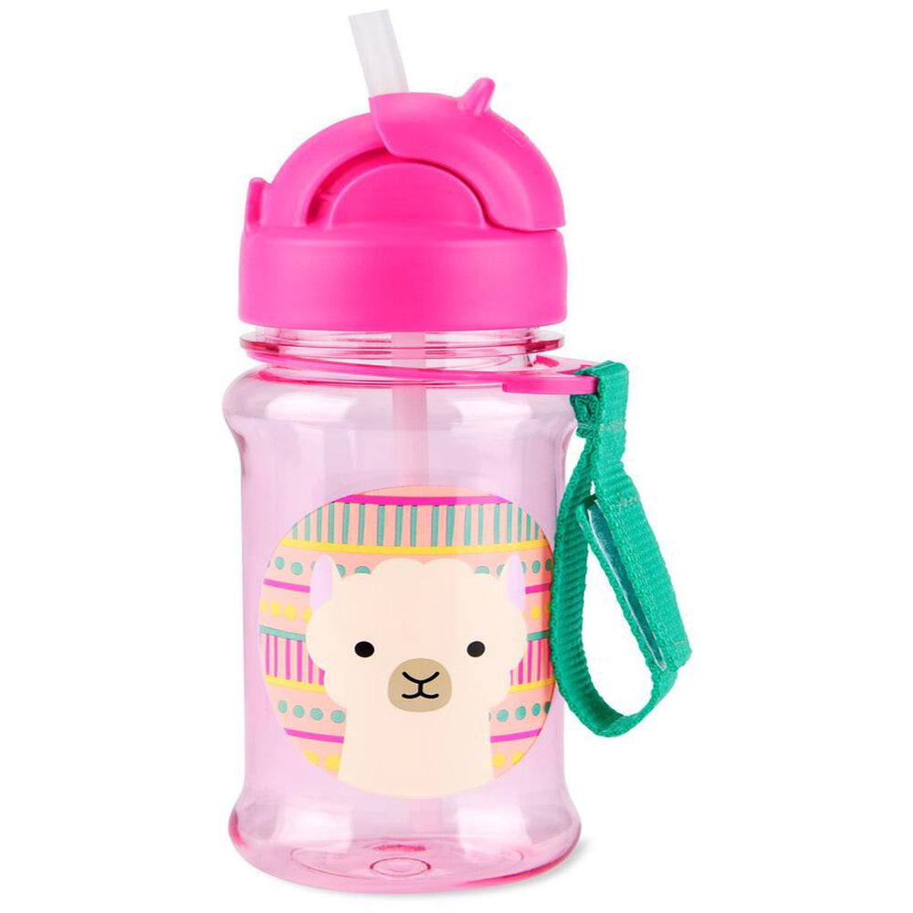 Skip Hop Zoo Tritan Straw Bottle - Llama