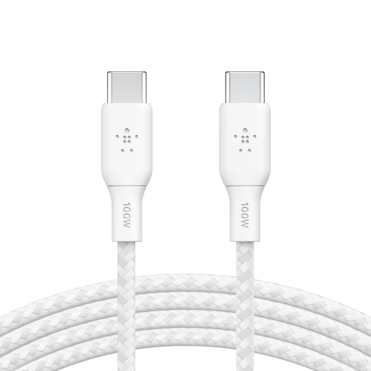 Belkin BoostCharge Braided USB-C to USB-C Cable 100W 2m - White