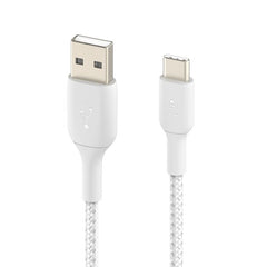 Belkin BoostCharge Braided USB-C to USB-A Cable 3m - White