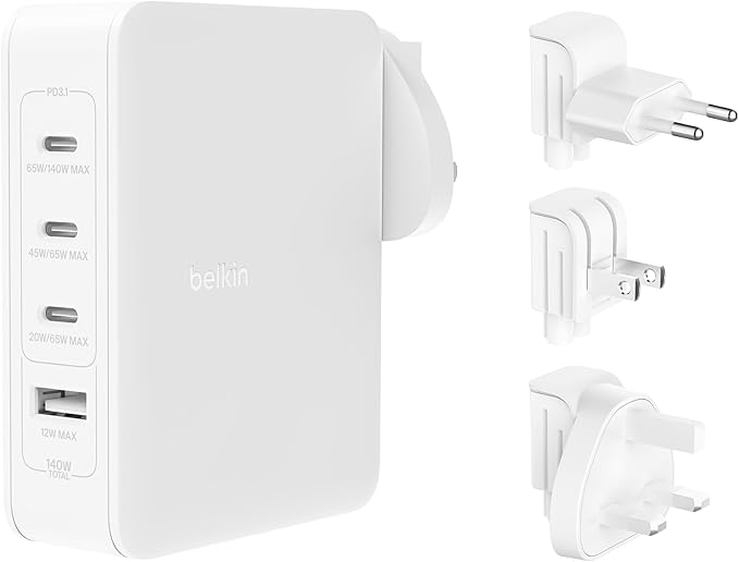BELKIN BOOSTCHARGE PRO 140W 4-PORT - White