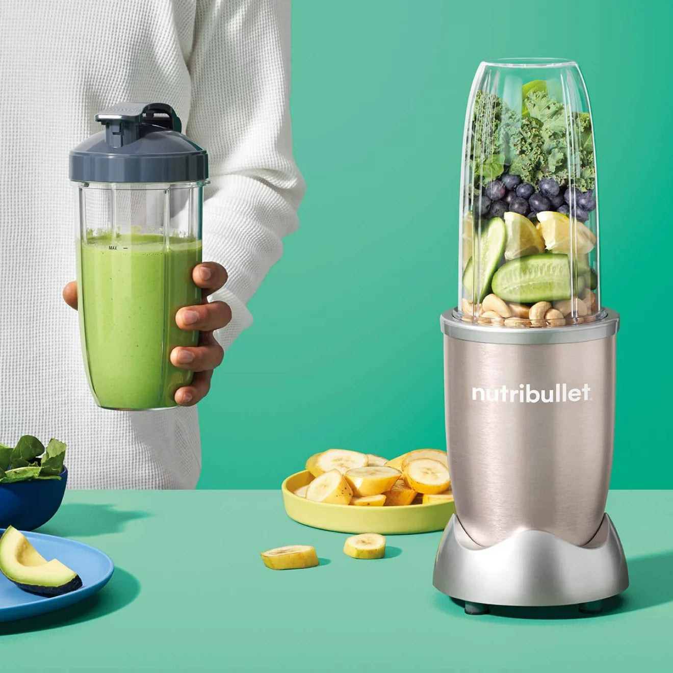 Nutribullet 900 Watts - Champagne - 9 Pirces