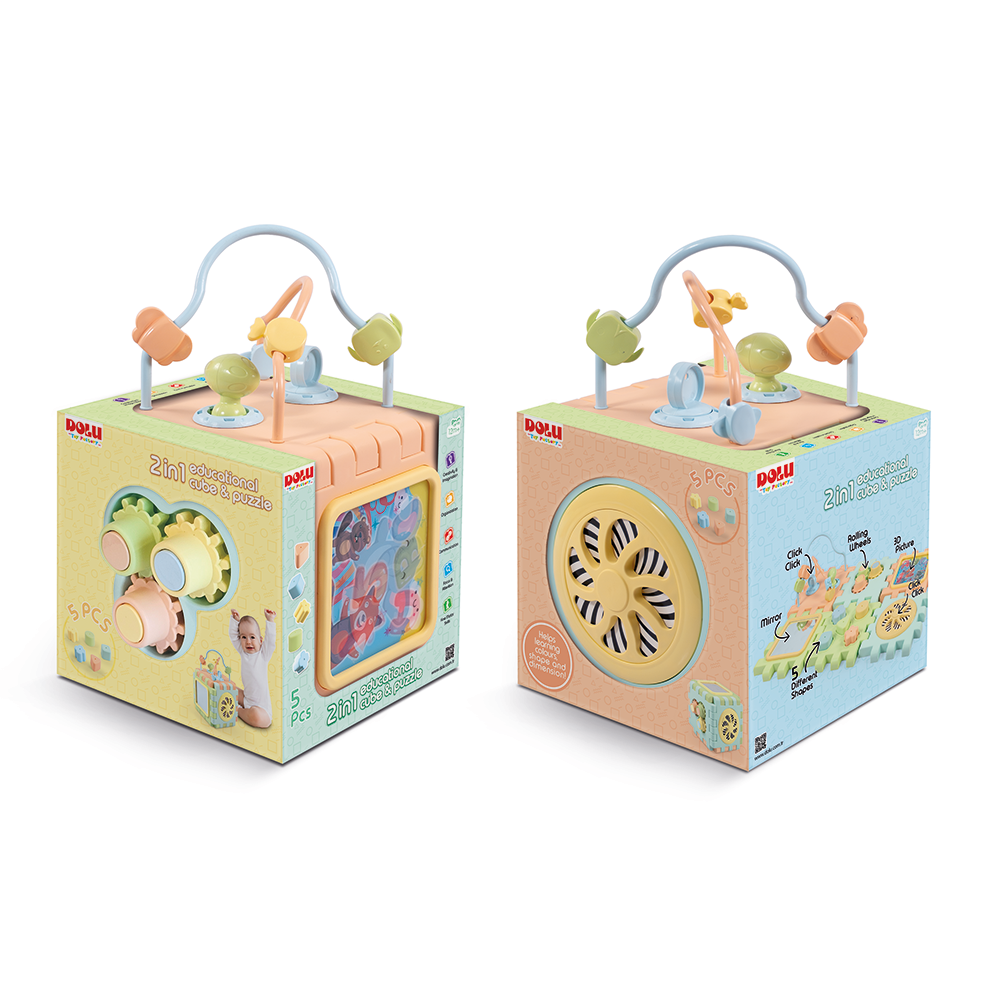 DOLU 2-in-1 Educational Cube Pastel