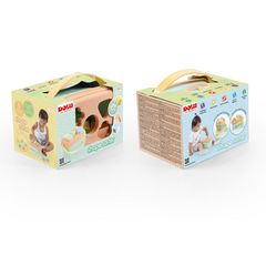 DOLU Shape Sorter Bucket 5 Pcs Pastel Orange