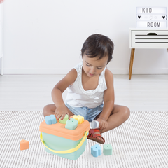 DOLU Shape Sorter Bucket 5 Pcs Pastel Orange