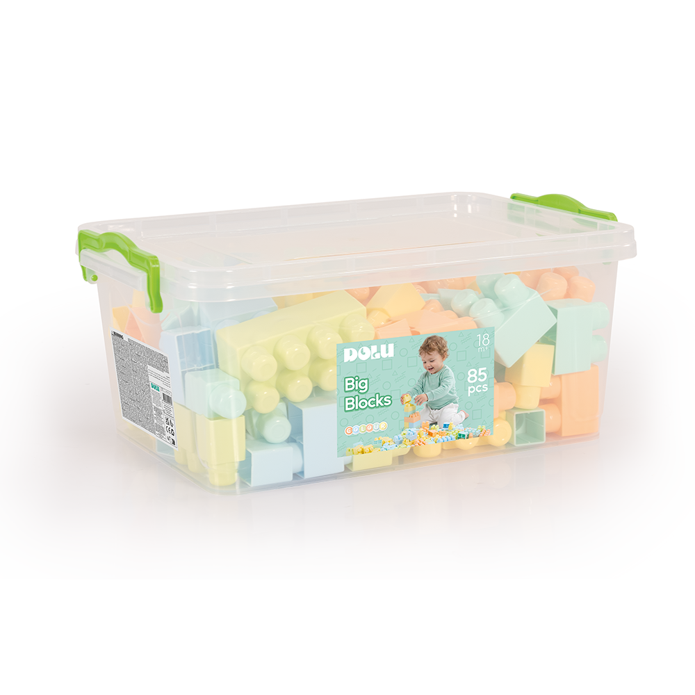 DOLU Colour Big Blocks 85 Pcs Pastel