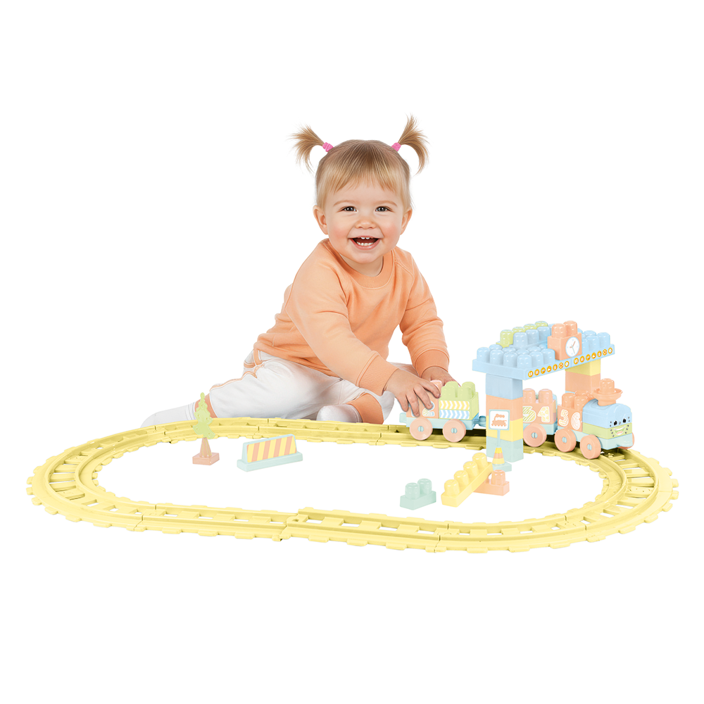 DOLU Train Set 58 Pcs Pastel