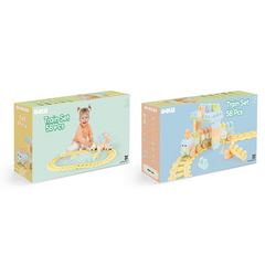 DOLU Train Set 58 Pcs Pastel